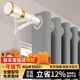 Mengdalei full blackout curtain Roman rod complete set without punching for installation living room and bedroom 2025 new warm sunshade curtain light gray (same day delivery) applicable width 3.1-3.6 meters, curtain height 2.7 meters