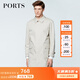 PORTS men's summer star same style long windbreaker warm windproof jacket MN8T006CWC009 off-white XL
