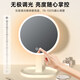 Mirror make-up mirror with light desktop table mirror can be held as a dressing table portable make-up mirror LED2024 new style pearl white height-liftable + chassis storage
