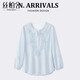 Sibaishe fashionable long-sleeved loose shirt for women 2026 spring new solid color simple flesh-covering pullover shirt