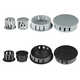 SKT button plug nylon hole plug plastic plug panel hole plug wire hole cover bulkhead plastic hole plug SKT-14 (black and white gray remarks)