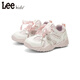 LEE KIDS children's sports shoes, running shoes for middle and large children, 26 spring new running shoes, non-slip wear-resistant running shoes, casual shoes, pink 26, inner length 16.9cm, suitable for feet 15.9-16.4cm long