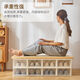 Fantasy thickened transparent flip-top shoe box shoe storage box drawer-type shoe cabinet dormitory space-saving dust-proof plastic shoe rack medium size 1 piece white box + transparent front cover