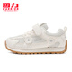 Huili children's shoes children's sports shoes 206 spring new sweet little girl running shoes lightweight girls running shoes beige 28 inner length about 18.1cm