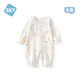 Shubeiyi baby jumpsuit spring and summer pure cotton baby clothes newborn folio sweet romper pajamas pink 66