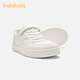BALABALA Shopping mall same model BALABALA children's casual shoes boys 2026 new spring and autumn light and comfortable white shoes white tone 00311 26 (foot length 15.8-16.2/inner length 17)