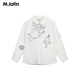 M.Latin Shopping mall same style M.Latin children's shirt 26 spring new style boys' cute long-sleeved shirt semi-bleached 130