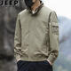 JEEP SPIRIT jacket men's spring and autumn stand-up collar work jacket Korean style trendy casual all-match tops men's 2026 new style