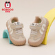 BOBDOG children's shoes for boys, mesh functional shoes, spring boys' soft-soled toddler shoes, 2026 new toddler shoes, red 27, inner length 16.5cm, suitable for feet 15.5cm long