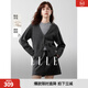 ELLE Gray Gray Vest Knitted Cardigan Two-piece Sheep Wool High-Quality Loose Commuting Casual Suit Medium Gray L