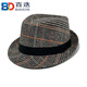 Baidie agent hat woolen high-end senior citizen hat men's hat season jazz hat autumn middle-aged elderly felt hat sun hat woolen hat black one size