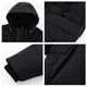 GROUND ZERO shopping mall same style high filling capacity 90 white duck down couple style hooded down jacket black L