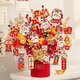 Xushansi 2026 New New Year Living Room Decoration Year of the Snake Spring Festival New Year's Day Decoration Supplies Fortune Bucket Ornaments Finished Product - Classic Edition + 24 Elevators Year of the Horse Get Rich G2 No Specifications
