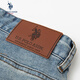 U.S. POLO ASSN. Shopping mall same style jeans for men, thin, skin-friendly, breathable, simple straight pants, men's casual pants