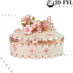 Fantasy high-end light luxury export Russian enamel jewelry box OSEWAYA Japanese Picals jewelry box Sakura male oval cherry blossom box-pink original Uchimura