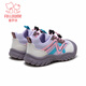 Fuluo Mi Girls' Sports Shoes Spring New Fashion Casual Outdoor Shoes Medium and Large Children's Non-Slip Wear-Resistant Hiking Shoes Purple 28