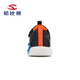 HOBIBEAR boys' light shoes spring new trendy comfortable flash shoes children's casual shoes girls' shoes Black Orange 23