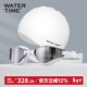 WATERTIME/Shuichuan swimming goggles, anti-fog and waterproof, large-frame coated high-definition swimming cap, non-stretching men's and women's swimming goggles and swimming cap set