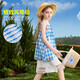 ASK JUNIOR children's clothing children's skirt summer dress girls plaid contrast lace splicing dress sundress plaid