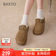 Best Picture 25 Winter Birkenstock Shoes Fashionable Retro Casual Plus Velvet Warm Women's Shoes N2539DM5 Camel 36