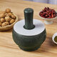 Fantasy bluestone garlic mortar, kitchen garlic masher, garlic masher, medicine jar, garlic peeler, food grinder, small diameter 14CM, comes with anti-splash lid