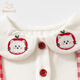 Banxidi baby clothes, spring clothes, infant jumpsuits, baby girls' skirts, cardigan suits, princess outing clothes, red 66cm