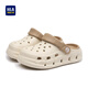 Hailan House HLA Children's Shoes Children's Croc Shoes Boys and Girls Slippers T62HK004 Beige 34-35