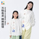 Lin Lin Tang Chinese cotton shirt 26 spring boys and girls shirt classic children's long-sleeved shirt parent-child tops Baiyu jump beads one size 110cm