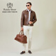 Raidy Boer Sheep Leather 2026 Spring Men's Casual Leather Jacket 2703 Coffee S /165/46