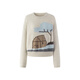 5+(FivePlus)FIVE PLUS design niche house big tree jacquard sweater for women fun versatile sweater gray M (one size fits all) (125Jin Jin is equal to within 0.5kg)