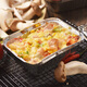 
Meichu (maxcook) tin foil air fryer paper tray aluminum foil tin foil foil foil box oven barbecue tray packaging box disposable lunch box square 21*14cm50 MCFT6227
