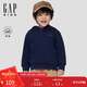 Gapu same style for boys and girls 2025 new autumn logo fleece pullover hoodie 804636