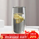 MULTIPOTENT heat-resistant glass water cup double-layer glass cup rose same style cup milk cup smoke gray 250ml