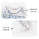 JELLYBABY 2026 Spring New Product Infant Onesie Newborn Triangle Romper Baby French Style Hat Two-piece Spring Suit White Background Blue Flower 66cm