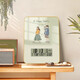 Uhr Zeichnung für Familien Uhr Wall Walluhr Wohnzimmer Schlafzimmer Bettendede Dekoration Malerei Weinschrank TV -Schrank Eingang Wecker Zeichnung BG4859 [Paar Paar] 11 Zoll [20*28 cm]