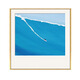 Linger Impression Niche Art Painting Nordic Style Small and Fresh Living Room Decoration Painting Restaurant Mural Blue Sea Landscape Hanging Painting GM795 50X50cm Single-Photos - Black Picture Frame