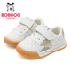 BOBDOG children's shoes for boys 2026 spring versatile casual shoes comfortable baby shoes for girls functional shoes for toddlers milky white/light gold 23 suitable for feet 13.9cm long