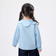Xiaoyinman Inman children's clothing girls pure cotton shirt three-dimensional bow 26 spring spring collar casual top for children and middle-aged children light blue 105