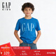 GAP Boys 2026 Spring New Cotton Printed Letter Logo Short Sleeve T-Shirt Children's Clothing US Version 890444