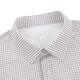 SEVEN seamless collar/plaid shirt men's business long-sleeved shirt men's spring new casual plaid shirt beige gray 38