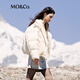 MO&Co. Qin Lan's same style goose down jacket, light and warm roaming series, Moanke off-white S /160