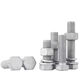 National standard 88 grade hot-dip galvanized external hexagonal bolt set hot-dip galvanized power photovoltaic screw with flat spring washer combination M8*351000 set