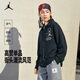 NIKE JORDAN Nike AJ children's shirt 2025 spring new comfortable terry children's long-sleeved shirt black 110/56(5)