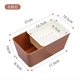 Shantou Lincun lazy double-layer fruit plate drain basket home living room snack candy storage tray melon seed box blue 1 piece affordable