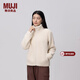 MUJI Women's Long Wool Fleece Jacket Women's Jacket Winter Women's Warm BBJ26C4A Ivory M (160/84A)