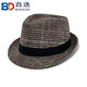 Baidie agent hat woolen high-end senior citizen hat men's hat season jazz hat autumn middle-aged elderly felt hat sun hat woolen hat black one size