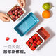 Shantou Lincun lazy double-layer fruit plate drain basket home living room snack candy storage tray melon seed box blue 1 piece affordable