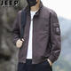 JEEP SPIRIT jacket men's spring and autumn stand-up collar work jacket Korean style trendy casual all-match tops men's 2026 new style
