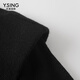 Yixiang Liying Wool Shoulder Padded Sweater Women's Spring and Autumn Design Niche High-end Top Black XS (150)
