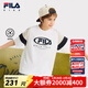 Fila Comfort Cotton Fila Children's Clothing Children's Short-Sleeved T-Shirt 2025 Summer New Boys' Knitted Tops Cloud Mushroom White-WT 140